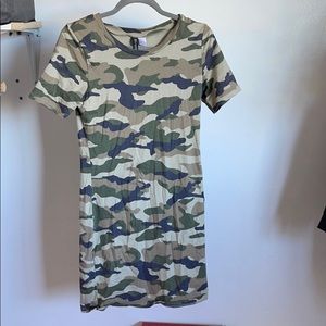 CAMO BODY CON DRESS